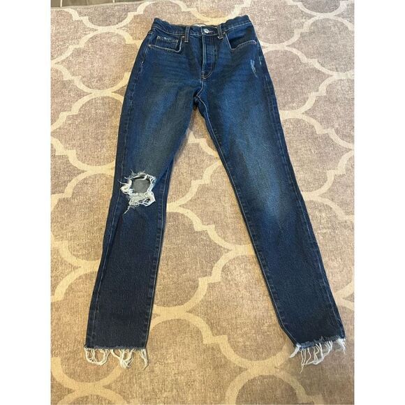 We the free raw hem button fly denim jeans size 28 - Picture 1 of 7